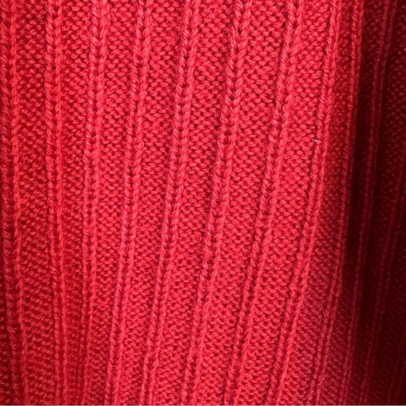 Vintage Herman Geist 100% Wool Red Brown Tan Hand Embroidered Cardigan Size M - Picture 8 of 13